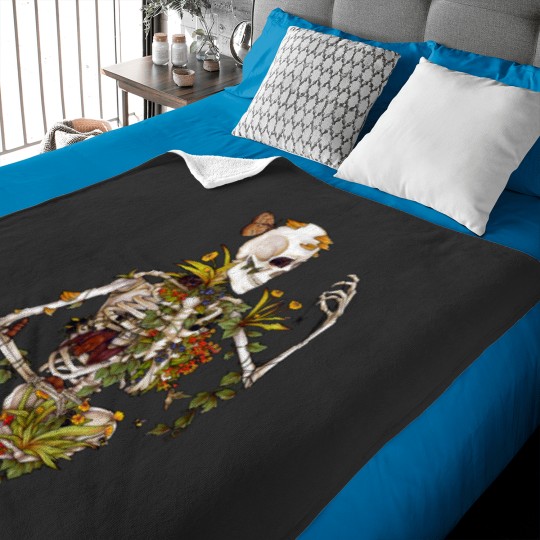 Discover Bones and Botany Baby Blankets