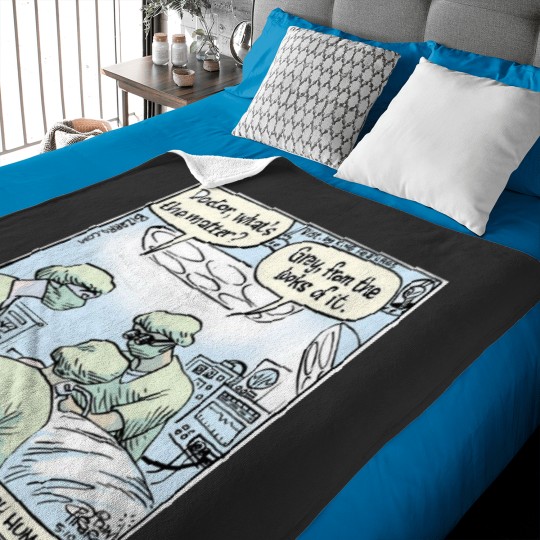 Discover Funny Piraro Neurosurgery Comic Baby Blankets