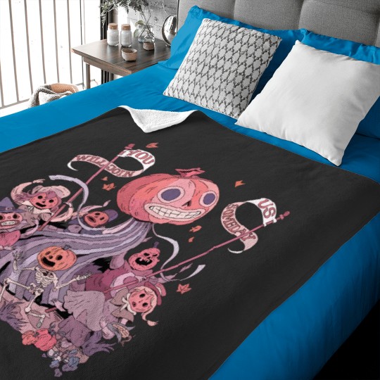 Discover Over The Garden Wall Baby Blankets, Vintage Pottsfield Halloween Pumpkin Baby Blankets