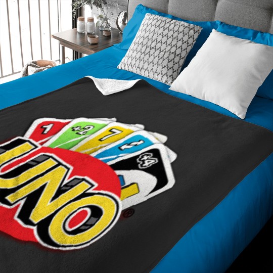 Discover UNO Game Card Baby Blankets