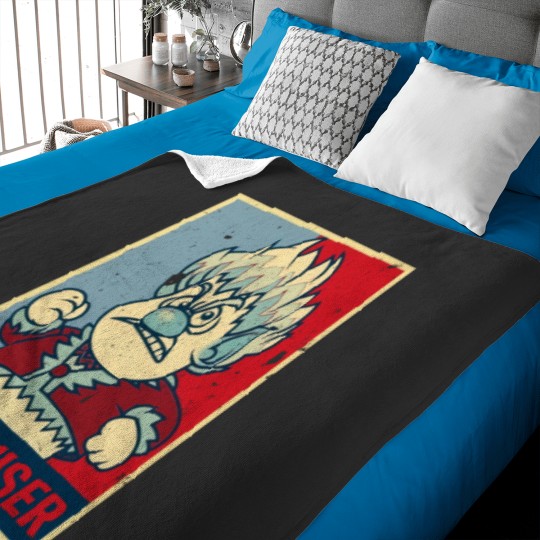 Discover red color heat character Baby Blankets