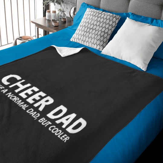 Discover Cheer Father Funny Cheer Dad Baby Blankets