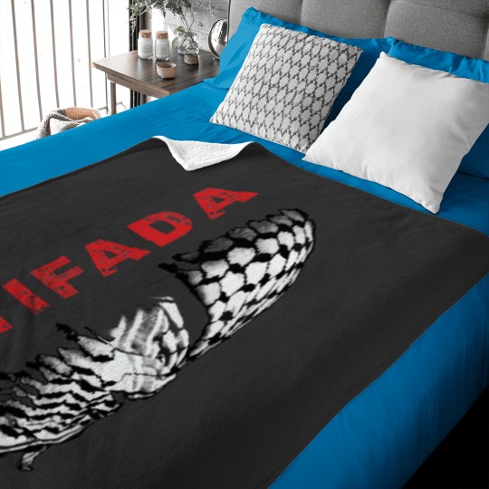 Discover Palestinian Resistance Palestine Solidarity and Freedom Support Design red Baby Blankets
