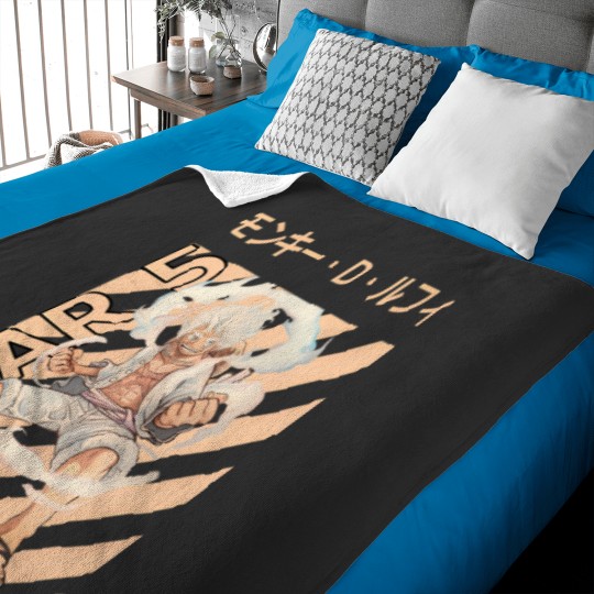 Discover Gear 5 Luffy Character Baby Blankets