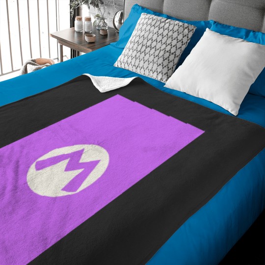 Discover letter m purple Graphic Baby Blankets