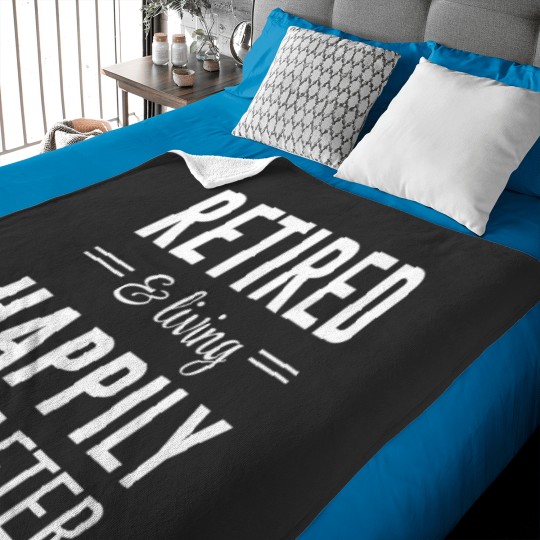 Discover Retired and living happily ever after Fitted Baby Blankets