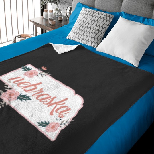 Discover nebraska football helmet Sticker Baby Blankets
