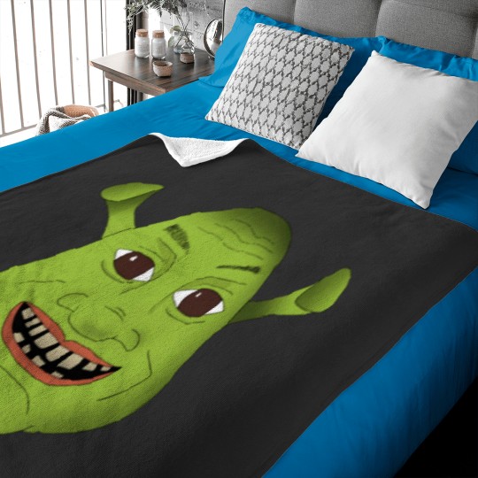 Discover Shrek Face Baby Blankets