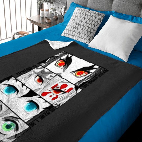 Discover 4 yeux de l&x27;équipe Hashira Baby Blankets