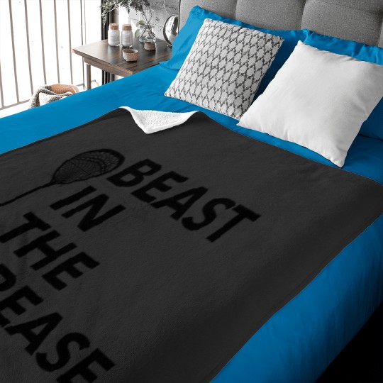 Discover Lacrosse Goalie Beast In The Crease Baby Blankets