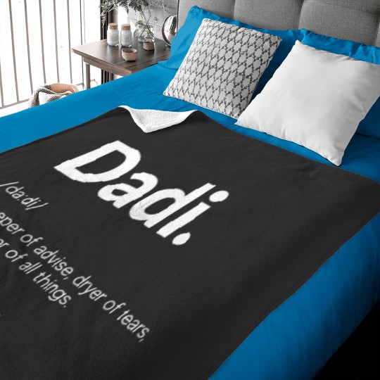 Discover Dad Dictionary Definition  - Funny Fathers Day Gift Baby Blankets