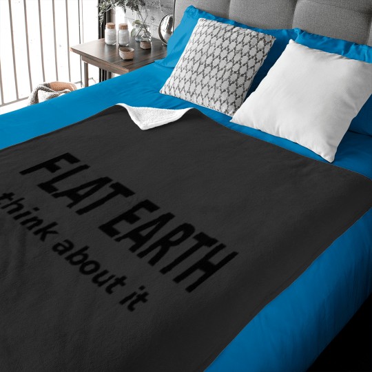 Discover Flat Earth Slogan Baby Blankets