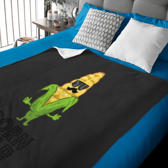 Discover Funny Corn Star With Sunglasses Love Corn Baby Blankets