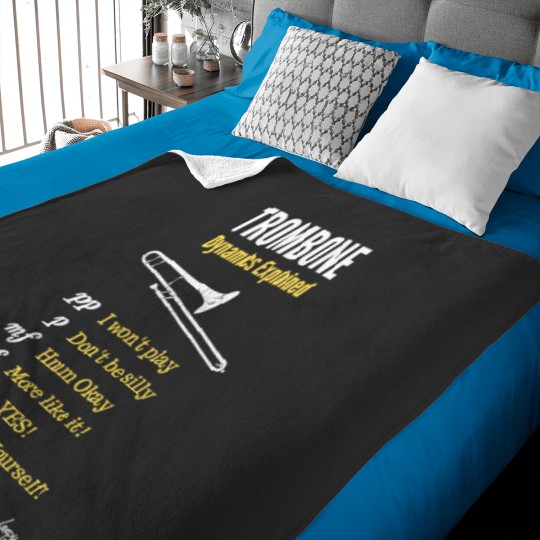 Discover Trombone humour – trombone dynamics Baby Blankets