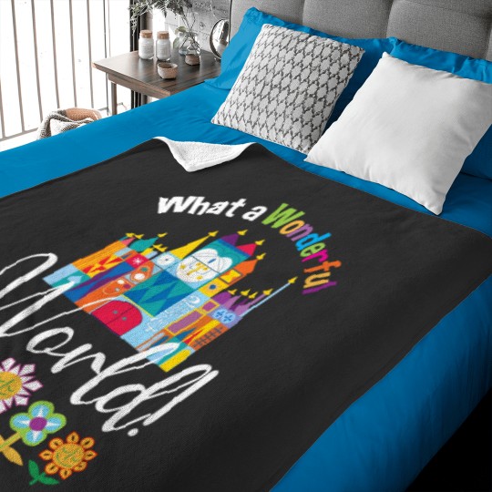 Discover What a Wonderful World Fitted Baby Blankets