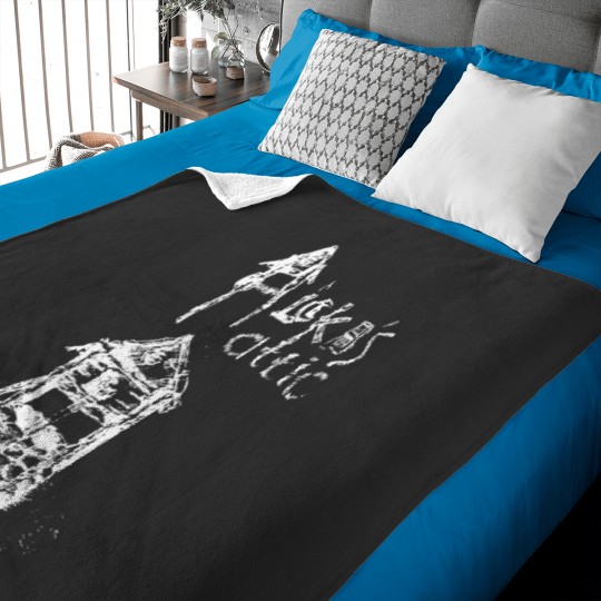 Discover Alekas Attic 1 White Logo Baby Blankets