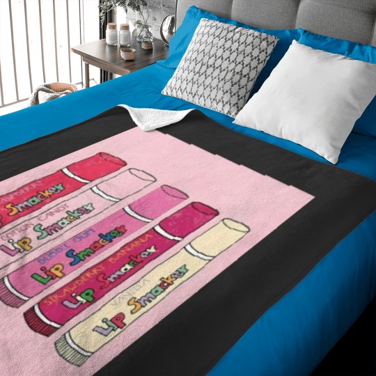 Discover Lip Balm Smackers Pink Aesthetic 819 Baby Blankets