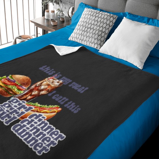 Discover This Is My Meal: Girl Dinner Baby Blankets