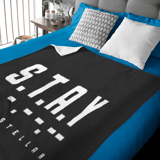 Discover Sss.T.A.Y Interstellar Morse Code Baby Blankets