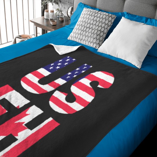 Discover US EH American Canadian Funny Meme Quote Baby Blankets