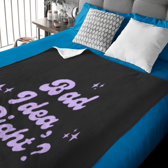 Discover Bad Idea Right Purple Baby Blankets