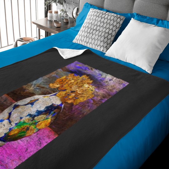 Discover the flowers of gold Baby Blankets