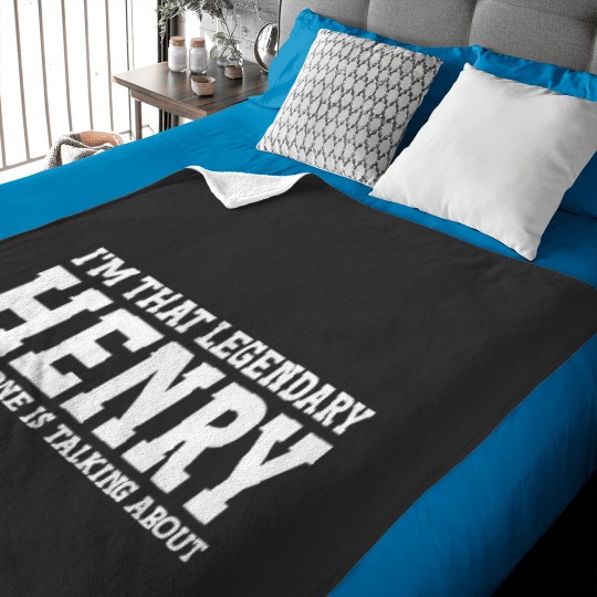 Discover henry personal name funny henry Baby Blankets