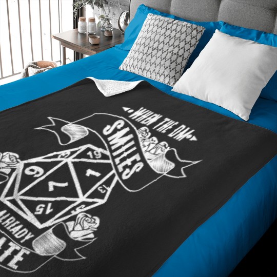 Discover When The DM Smiles  .png Baby Blankets