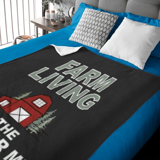Discover Farm Livings Is The Life For Me Baby Blankets