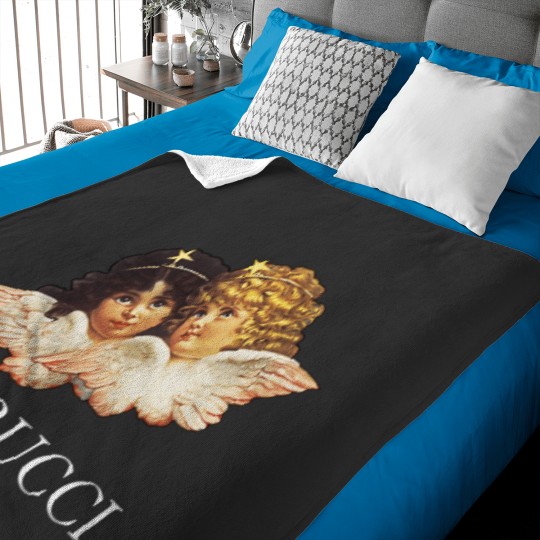 Discover Vintage angels Fiorucci Baby Blankets