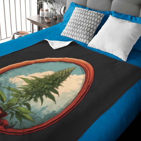 Discover Colarado flower in a circle design Baby Blankets