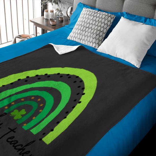 Discover One Lucky Shamrock Teacher St Patricks Day Appreciation Baby Blankets