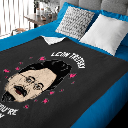 Discover Leon Trotsky Thinks You_re Hotsky Baby Blankets