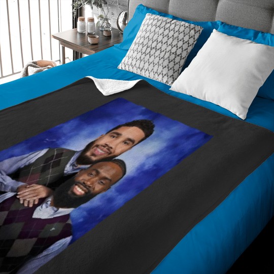 Discover Jayson Tatum and Jaylen Brown "Step Brothers" Portrait Baby Blankets