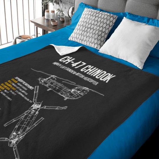 Discover CH47 Chinook Helicopter Baby Blankets