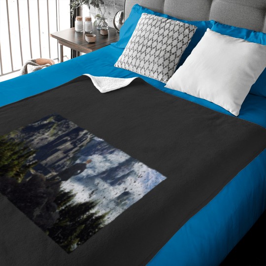 Discover Witcher 3 Kaer Moren Wanderer above the sea fog Baby Blankets