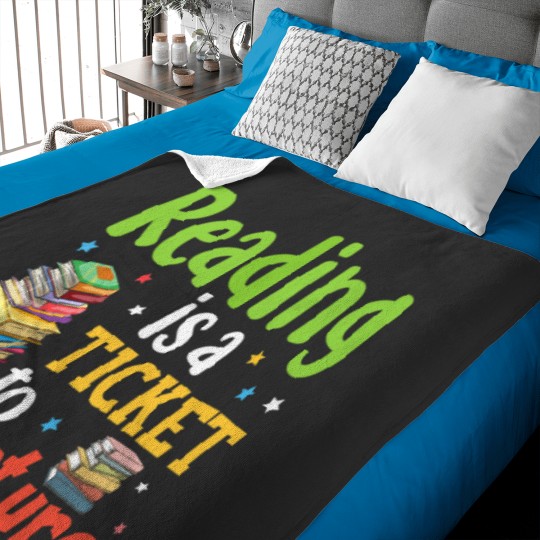 Discover Reading Adventure Library Student Teacher Book School Baby Blankets