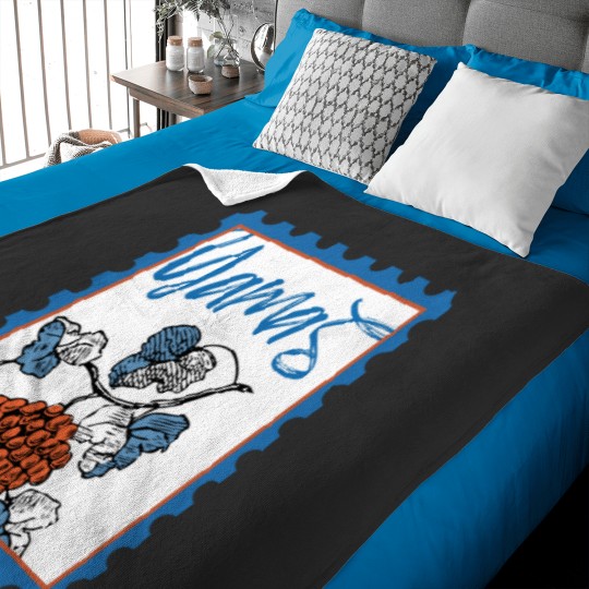 Discover Yamas Greek Post Stamp Baby Blankets