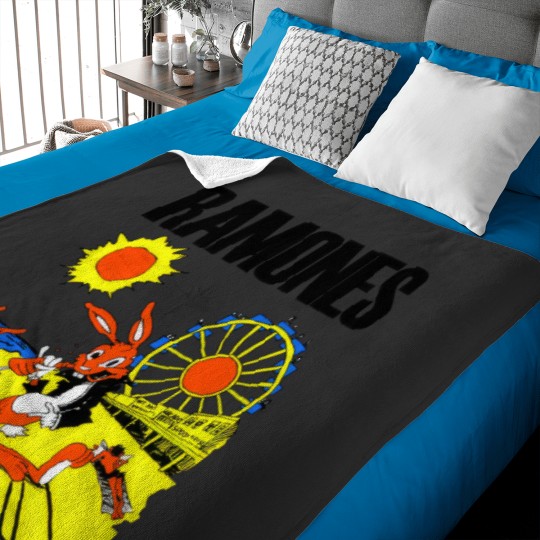 Discover Vintage 1988 Ramones Rockaway Beach Shirt, Ramones Rock Band Baby Blankets