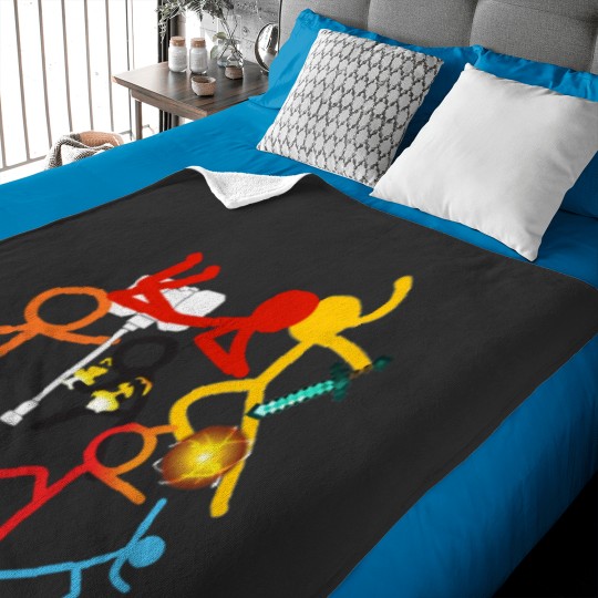 Discover Alan Becker Five Stick Figures    : Alan Animation Becker Shirt , Alan Becker Baby Blankets