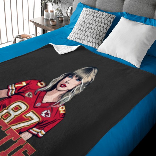Discover Taylo version football Shirt Travis Kelce and Taylor Fan Merch Baby Blankets