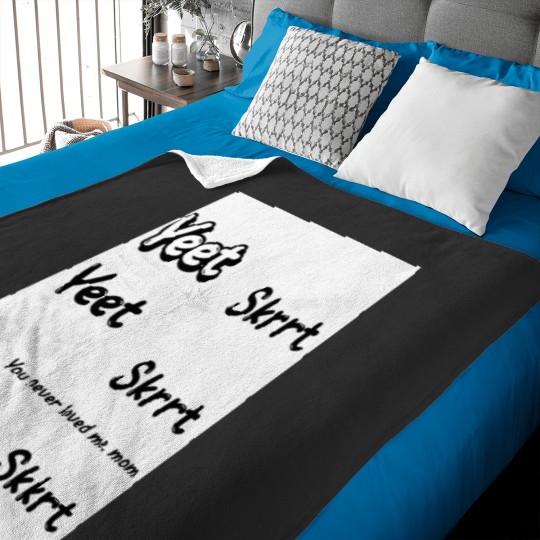 Discover Yeet Skrrt pack 2 Baby Blankets