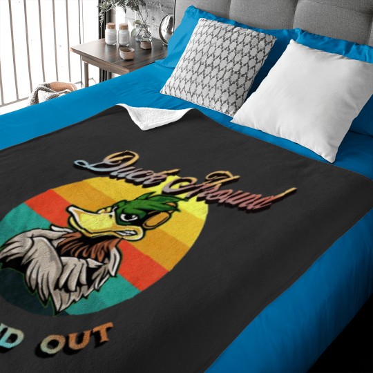 Discover Duck Around And Find Out Funny Sarcastic Baby Blankets