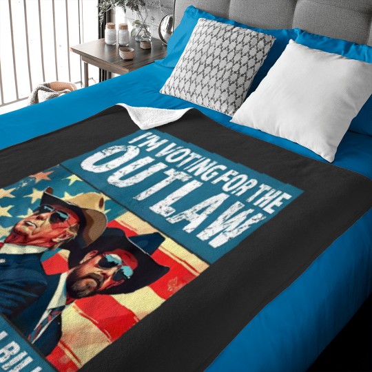 Discover Vintages Im Votings For The Outlaw And The Hillbilly on Back Baby Blankets