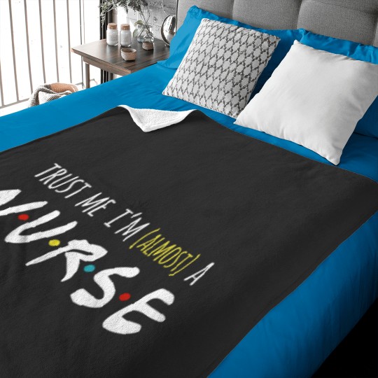 Discover Almost a Nurse - Nursing School Baby Blanket
