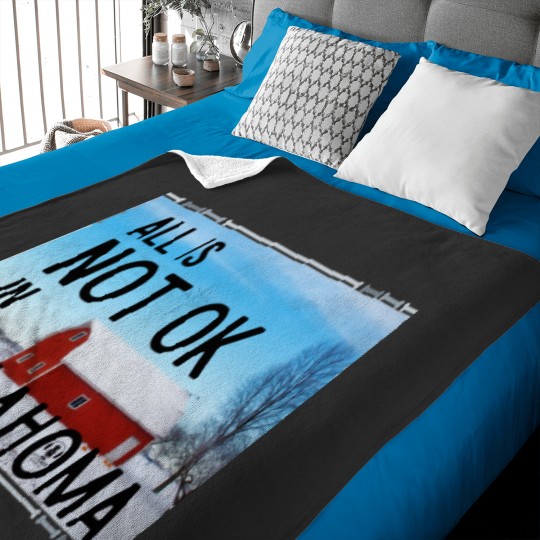 Discover All Is Not OK In Oklahoma Baby Blankets
