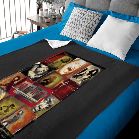 Discover Vintages Rent Rock Musical, Signed By Complete Original Cast 1996 Baby Blankets
