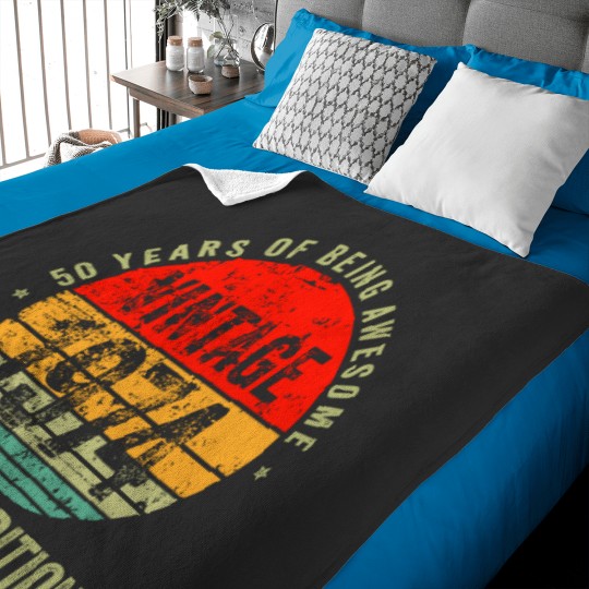 Discover Vintage 1974, 1974 vintage birthday, 50 birthday Baby Blankets