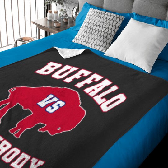 Discover buffalo vs everybody Baby Blankets