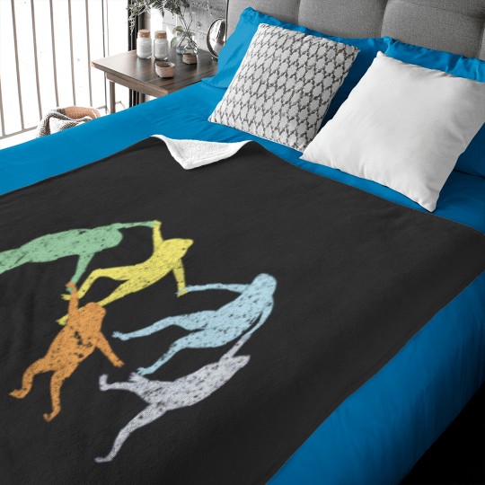Discover Pastel frog dance Baby Blankets